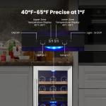 Yeego 15" Dual Zone Wine Cooler Refrigerator