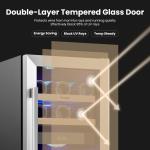 Yeego 15" Dual Zone Wine Cooler Refrigerator