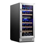 Yeego 15" Dual Zone Wine Cooler Refrigerator