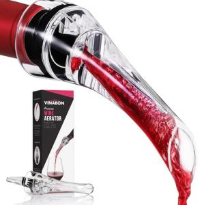 VINABON Wine Aerator Pourer Spout with Guide