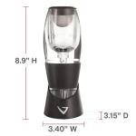 Vinturi Red Wine Aerator with Base, Black