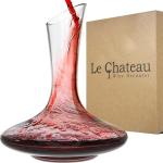 Elegant Hand Blown Crystal Wine Decanter with Aerator
