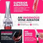 VINABON Wine Aerator Pourer Spout with Guide