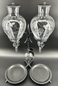Austrian Double Wine Aerator with Iron Stand
