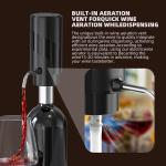 Automatic Rechargeable Electric Wine Aerator and Opener