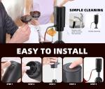 Automatic Rechargeable Electric Wine Aerator and Opener