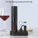 Electric Wine Opener Set with Pourer and Stopper