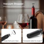 Electric Wine Opener Set with Pourer and Stopper