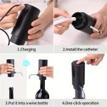 Electric Wine Opener Set with Pourer and Stopper