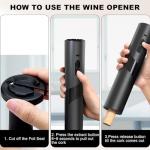 COKUNST Electric Wine Opener Gift Set