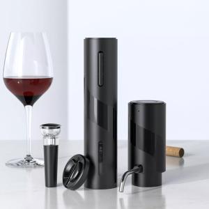 Electric Wine Opener Set with Vacuum Stopper and Foil Cutter