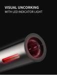 Electric Wine Opener Set with Vacuum Stopper and Foil Cutter