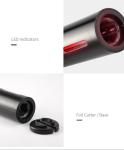 Electric Wine Opener Set with Vacuum Stopper and Foil Cutter