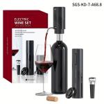 Electric Wine Opener Set with Vacuum Stopper