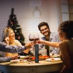 Electric Wine Opener Set with Greeting Card