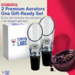 TenTen Labs Wine Aerator Pourer Spout Set