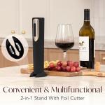 Electric Wine Opener with Foil Cutter Stand
