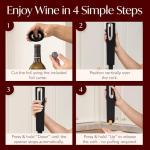 Electric Wine Opener with Foil Cutter Stand