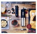 Rabbit Electric Wine Set - 8 Pieces, Silver/Black