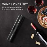 Electric Wine Opener Set with Accessories and Card