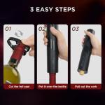 Electric Wine Opener Set with Accessories and Card
