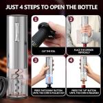 4-in-1 Electric Wine Opener and Decanter Set