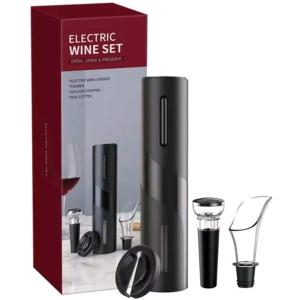 Electric Wine Opener Set with Vacuum Stopper