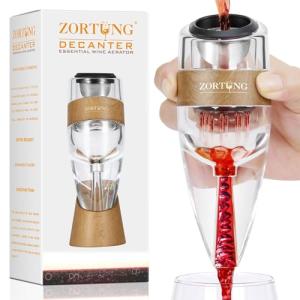ZORTUNG Wine Aerator Decanter with Travel Bag