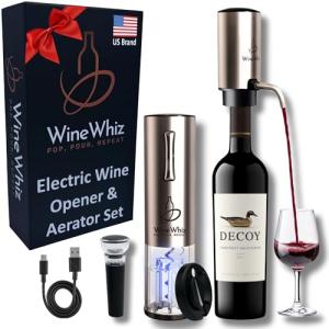 Electric Wine Aerator and Corkscrew Set