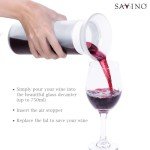 Savino Wine Preserver Decanter - Keeps Wine Fresh