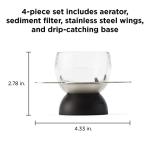 Rabbit Wine Aerator with Sediment Strainer and Stand