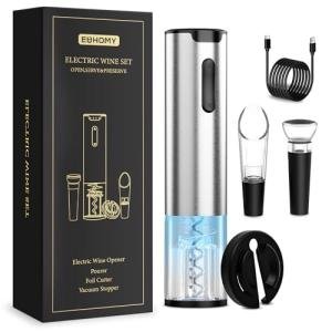 Electric Wine Opener Set with Aerator & Tools