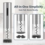 Rechargeable Electric Wine Opener with Foil Cutter