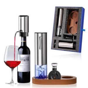 Electric Wine Opener Set with Accessories – Elegant Gift