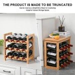 Bamboo 6-Tier Free-Standing Wine Rack