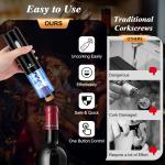 Phillorn Rechargeable Electric Wine Opener with Foil Cutter