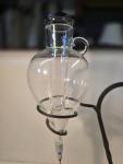 Etched Glass Wine Aerator with Wrought Iron Dispenser
