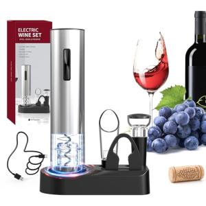 5-in-1 Electric Wine Opener Set with Accessories