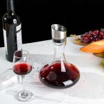 Elegant Hand Blown Wine Decanter with Aerator