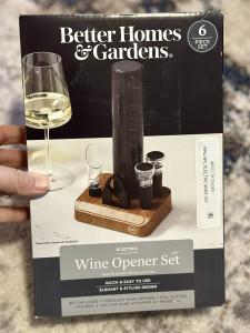 Electric Wine Opener Set - Modern Black Style