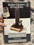 Electric Wine Opener Set - Modern Black Style