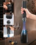 Electric Wine Opener Set with Accessories - Black