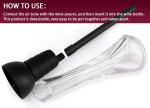 Aepoer Wine Aerator and Pourer Spout (Black)
