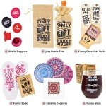 Luxury Wine Gift Basket with Fun Accessories