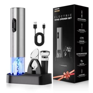 BABONIR 6-in-1 Electric Wine Opener Gift Set