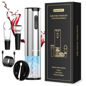 Electric Wine Opener Set with Aerator and Cutter