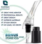 Red Wine Decanter Aerator with Bottle Stopper - 2 Pack
