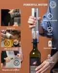 Electric Wine Opener Set with Accessories, Silver