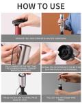 Electric Wine Opener Set with Accessories, Silver