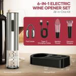 Cordless Electric Wine Opener Gift Set